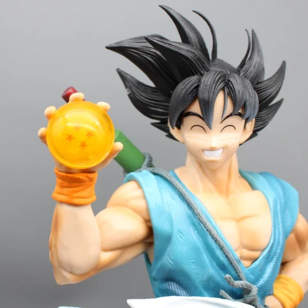 41cm Dragon Ball Anime Dbz Son Goku Statue Figure With 4star Crystal Balls Figures Goku Figurine Cartoon Pvc Collectibles Toy 4