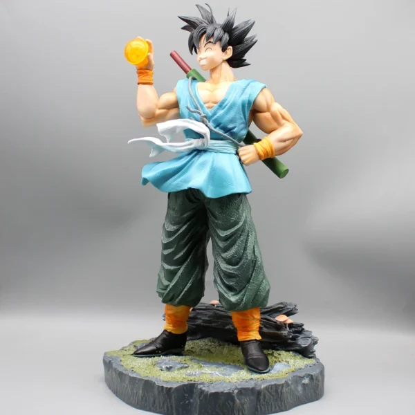 41cm Dragon Ball Anime Dbz Son Goku Statue Figure With 4star Crystal Balls Figures Goku Figurine Cartoon Pvc Collectibles Toy 3