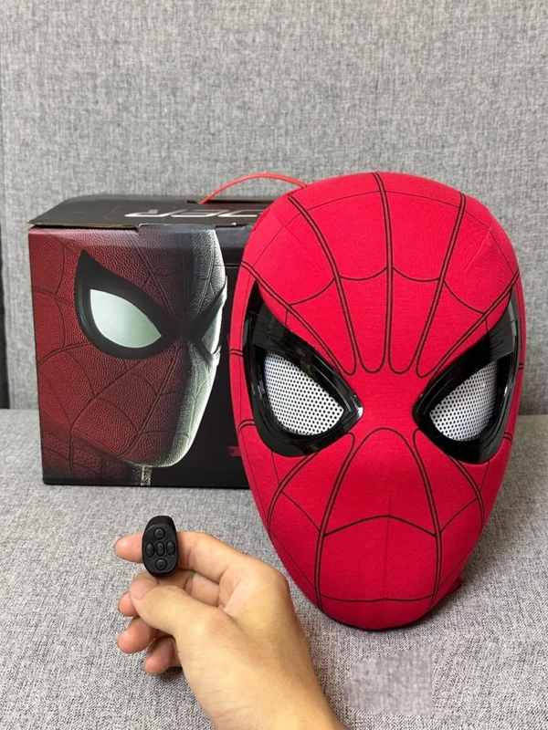 New Spider-man:no Way Home Spider Man Mask Luxury Helmet Rechargeable Remote Eyes Movable Mask Cosplay Decoration Gift Toys 6