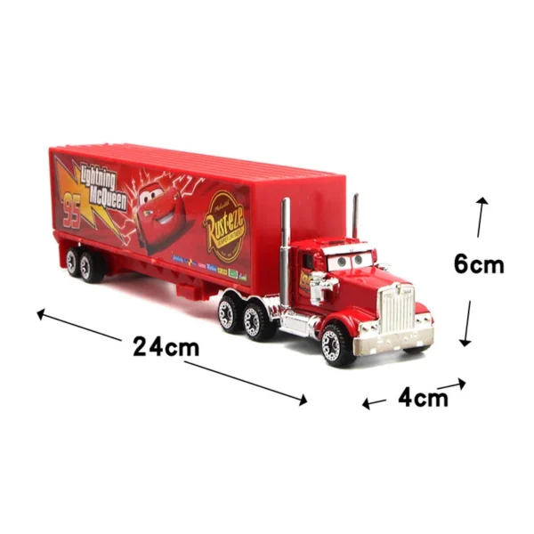 7PCS/Set Disney Pixar Car 3 Lightning m/c/Queen Jackson Storm Mack Truck 1:55 Diecast Metal Car Model Toy Boy Christmas Gift 5