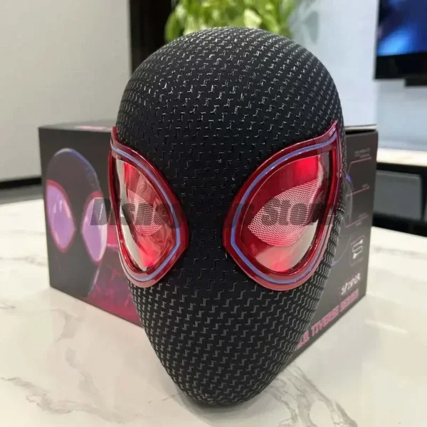 Marvel Gwen Miles Spiderman Spider Man Mask Anime Figure Luxury Helmet Rechargeable Remote Eyes Movable mask Cosplay Gift Toys 2