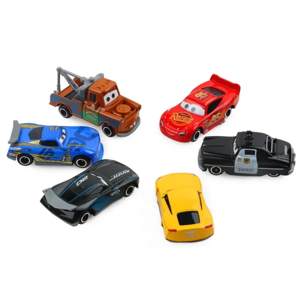 7PCS/Set Disney Pixar Car 3 Lightning m/c/Queen Jackson Storm Mack Truck 1:55 Diecast Metal Car Model Toy Boy Christmas Gift 2