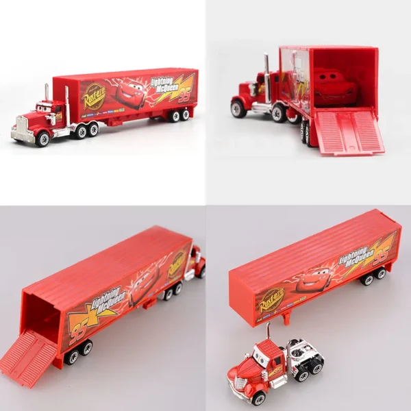 7PCS/Set Disney Pixar Car 3 Lightning m/c/Queen Jackson Storm Mack Truck 1:55 Diecast Metal Car Model Toy Boy Christmas Gift 4