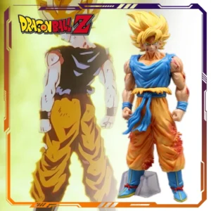 Anime Dragon Ball Figure 24cm Kd Super Saiyan Action Figurine Battle Damage Goku Statue Model Collection Ornaments Toys Gift 1