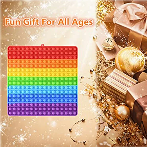 Big Size 30cm Rainbow Fidget Toys Push Bubble Anti Stress Toy Autism Needs Squishy Stress Reliever Toys For Kids Aнтистресс 2