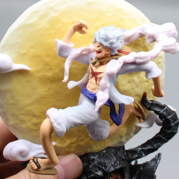 14cm ﻿Anime Luffy One Piece Figure Figurine Gear 5 Luffy Figure Statue Doll Ornament Collection PVC Model Toys Gift for Boys 5