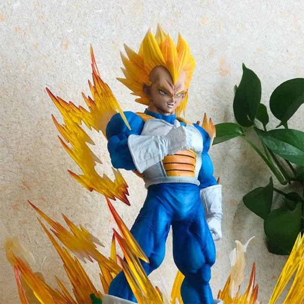 37cm dragon ball Cs Vegeta Anime Figures Gk Goku Demonize Super Saiyan Statues Around Anime Scenes Pvc Model Ornament Toy Gifts 4